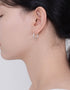 Twisted Elegance Hoop Earrings: Handcrafted Sterling Silver